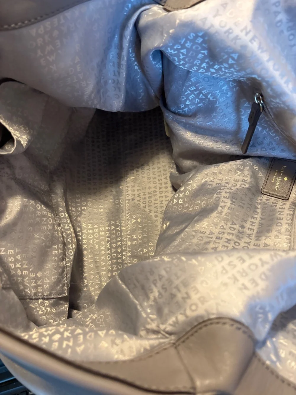 Kate Spade Fremont Place Travel Carmen Handbag In Hare Grey